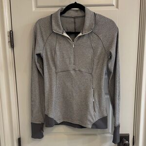 lululemon athletica Gray Zip-Up Women's Sweater